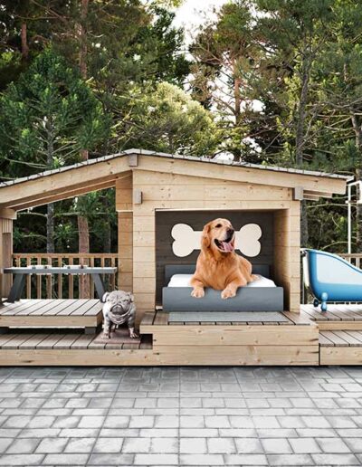 Dog house pet rendering