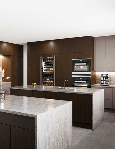 Interior kitchen rendering cabinet design 5